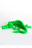 3d Hareketli Iskelet Timsah Figürlü Oyuncak - Neon Yeşil - 1