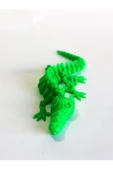 3d Hareketli Iskelet Timsah Figürlü Oyuncak - Neon Yeşil - 5