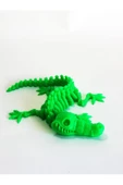 3d Hareketli Iskelet Timsah Figürlü Oyuncak - Neon Yeşil - 3