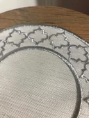 NİVEMESHOME FAS NAKIŞLI GÜMÜŞ OVAL (6 ADET) KETEN KOKTEYL PEÇETESİ KAHVE YANI SUNUMLUK - 3