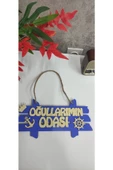 Oğullarımın Odası Kapı Süsü Mavi - 4