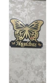 kelebek desenli pleksi hoşgeldiniz kapı süsü - 4