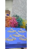 Pleksi Gold Damat Bohçası Süsü Yazısı 5li Paket - 4