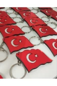 Hediyelik Isimli Pleksi Bayrak Anahtarlık Dalgalı 15 Adet - 3