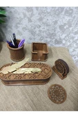 Ahşap Masa Üstü Isimlik 6lı Set - 2