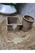 Ahşap Masa Üstü Isimlik 6lı Set - 3