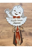 İsme özel Ahşap bebek odası kapı süsü  Erkek çocuk - 3