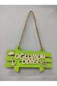 Oğlumun Odası Kapı Süsü Ahşap - 1