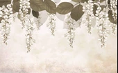Soft Sarkan Çiçek Desenli Modern Duvar Kağıdı Baskı - 7