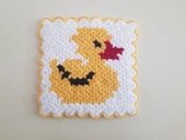 Banyo Bebek el örme lifi Yün Çirkin Ördek Desenli - 2