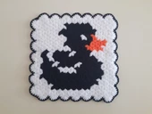 Banyo Bebek el örme lifi Yün Çirkin Ördek Desenli Takım BJK - 1