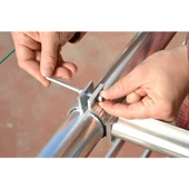 Balkon Çamaşır Kurutma Askısı Oval Kurutmalık Çamaşırlık Alüminyum thumbnail 5