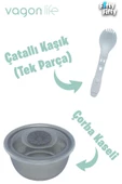Vagonlife Büyük Ebat 1200 ML (Sızdırmaz,Karışmaz 4 Bölmeli) Lunch Box Yeni Nesil Sefer Tası -FF7080 - 10