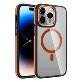 Apple iPhone 14 Pro Max Kılıf Magsafe Şarj Özellikli Mat Görünümlü Zore Solo Kapak thumbnail 2