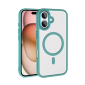 Apple iPhone 16 Plus Kılıf Wireless Şarj Özellikli Zore Krom Magsafe Silikon Kapak thumbnail 2