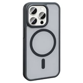 Apple iPhone 15 Pro Max Kılıf Magsafe Şarj Özellikli Mat Arka Yüzey Zore Sio Kapak thumbnail 8