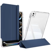 ???Apple iPad Pro 11 2024 Kılıf Magnetik Ayrılabilen Airbagli Zore Sliding Tablet Kılıfı thumbnail 2