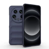 Xiaomi Mi 14 Ultra Kılıf Esnek TPU Oyuklu Arka Yüzey Tasarımlı Zore Etnik Silikon Kapak - 4