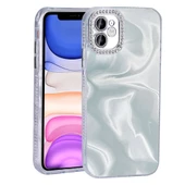 Apple iPhone 11 Kılıf Airbagli Parlak Taş Detay Tasarımlı Zore Esila Kapak thumbnail 1