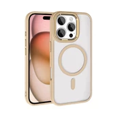 Apple iPhone 16 Pro Max Kılıf Wireless Şarj Özellikli Zore Krom Magsafe Silikon Kapak thumbnail 2