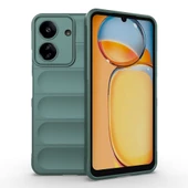 Xiaomi Poco C65 Kılıf Esnek TPU Oyuklu Arka Yüzey Tasarımlı Zore Etnik Silikon Kapak - 1