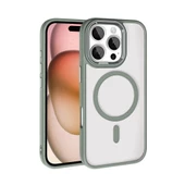 Apple iPhone 16 Pro Kılıf Wireless Şarj Özellikli Zore Krom Magsafe Silikon Kapak thumbnail 6