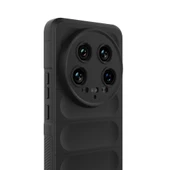 Xiaomi Mi 14 Ultra Kılıf Esnek TPU Oyuklu Arka Yüzey Tasarımlı Zore Etnik Silikon Kapak - 9