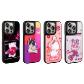 Apple iPhone 15 Pro Max Kılıf Parlayan Kabartmalı İkonik Figürlü Zore Amas Silikon Kapak thumbnail 6