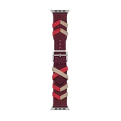 Apple Watch 1 2 3 4 5 6 7 8 9 Se Ultra 49/45/44/42 mm KRD-97 Sarmal Örgü Tasarımlı Kordon - 8