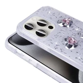 Apple iPhone 15 Pro Max Kılıf Airbagli Simli Arka Yüzey Zore Işıltı Silikon Kapak thumbnail 9