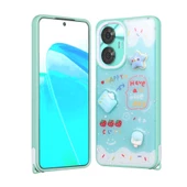 Realme C55 4G Kılıf Parlayan Simli Kabartma Figürlü Zore Cevze Kapak thumbnail 5