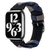 Apple Watch 1 2 3 4 5 6 7 8 9 Se Ultra 49/45/44/42 mm KRD-97 Sarmal Örgü Tasarımlı Kordon - 6