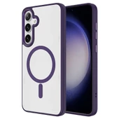 Galaxy S24 Plus Kılıf Magsafe Şarj Özellikli Zore Krom Magsafe Silikon Kapak thumbnail 9