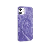 Apple iPhone 11 Kılıf Magsafe Şarj Özellikli Fırça Boya Desenli Zore Palet Kapak thumbnail 2