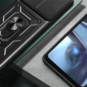 Galaxy A55 Kılıf Magnetik Standlı Kamera Korumalı Zore Sürgülü Vega Kapak thumbnail 8