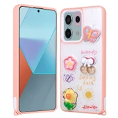 Xiaomi Redmi Note 13 Pro 5G Kılıf Parlayan Simli Kabartma Figürlü Zore Cevze Kapak - 1