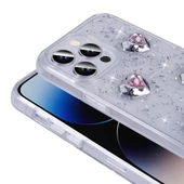 Apple iPhone 14 Pro Max Kılıf Airbagli Simli Arka Yüzey Zore Işıltı Silikon Kapak thumbnail 8