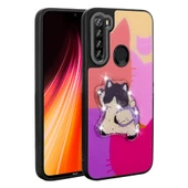 Xiaomi Redmi Note 8 Kılıf Parlayan Kabartmalı İkonik Figürlü Zore Amas Silikon Kapak - 1