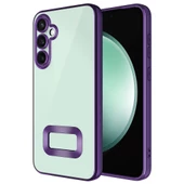 Galaxy S24 Plus Kılıf Kamera Korumalı Logo Gösteren Zore Omega Kapak - 4