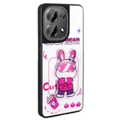 Xiaomi Redmi Note 13 Pro 4G Kılıf Parlayan Kabartmalı İkonik Figürlü Zore Amas Silikon Kapak - 2