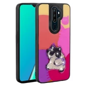 Oppo A9 2020 Kılıf Parlayan Kabartmalı İkonik Figürlü Zore Amas Silikon Kapak - 3