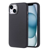 Apple iPhone 14 Kılıf Magsafe Şarj Özellikli Karbon Fiber Görünümlü Zore Troy Kapak thumbnail 3