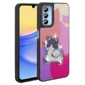 Galaxy A15 Kılıf Parlayan Kabartmalı İkonik Figürlü Zore Amas Silikon Kapak - 1