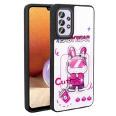 Galaxy A32 4G Kılıf Parlayan Kabartmalı İkonik Figürlü Zore Amas Silikon Kapak - 1