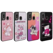 Galaxy A30 Kılıf Parlayan Kabartmalı İkonik Figürlü Zore Amas Silikon Kapak - 5