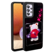 Galaxy A32 4G Kılıf Parlayan Kabartmalı İkonik Figürlü Zore Amas Silikon Kapak - 4