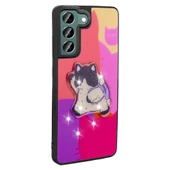 Galaxy S22 Kılıf Parlayan Kabartmalı İkonik Figürlü Zore Amas Silikon Kapak thumbnail 11