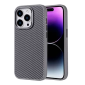 Apple iPhone 14 Pro Max Kılıf Magsafe Şarj Özellikli Karbon Fiber Görünümlü Zore Troy Kapak - 2