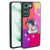 Galaxy S22 Kılıf Parlayan Kabartmalı İkonik Figürlü Zore Amas Silikon Kapak thumbnail 3