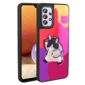 Galaxy A32 4G Kılıf Parlayan Kabartmalı İkonik Figürlü Zore Amas Silikon Kapak - 3